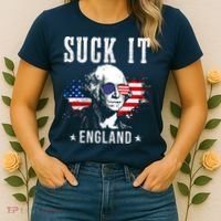 Suck It England Funny 4th Of July George Washington 1776 Women's T-Shirt thumb 2