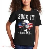 Suck It England Funny 4th Of July George Washington 1776 Kids T-Shirt thumb 2