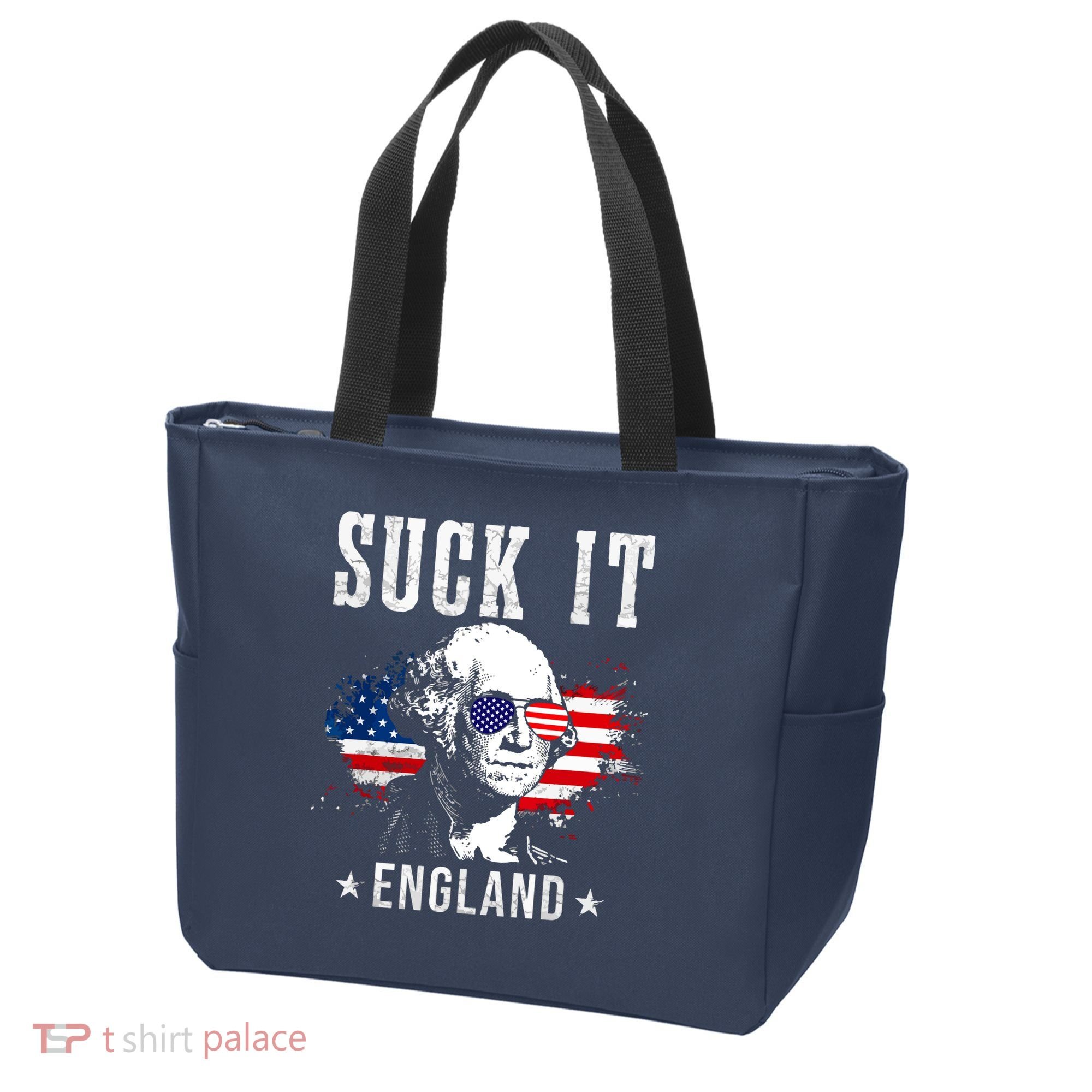 Suck It England Funny 4th Of July George Washington 1776 Tote Bag