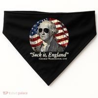 Suck It England Funny 4th Of July George Washington 1776 USA-Made Doggie Bandana thumb 0