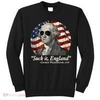 Suck It England Funny 4th Of July George Washington 1776 Sweatshirt thumb 0