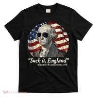 Suck It England Funny 4th Of July George Washington 1776 T-Shirt thumb 0