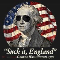 Suck It England Funny 4th Of July George Washington 1776 Polo thumb 3