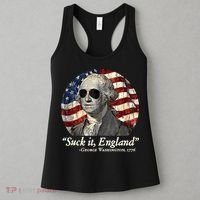 Suck It England Funny 4th Of July George Washington 1776 Women's Tank Top thumb 3