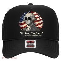 Suck It England Funny 4th Of July George Washington 1776 Hat thumb 0