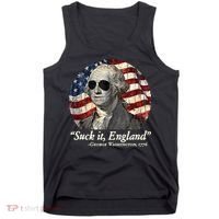Suck It England Funny 4th Of July George Washington 1776 Tank Top thumb 0