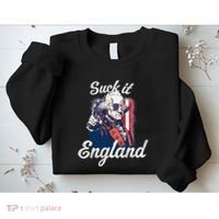 Suck It England Funny George Washington USA Flag 4th of July Sweatshirt thumb 2