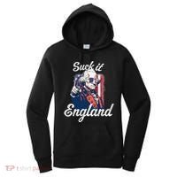 Suck It England Funny George Washington USA Flag 4th of July Women's Hoodie thumb 0