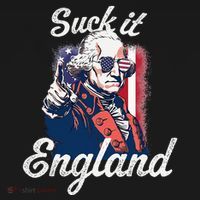 Suck It England Funny George Washington USA Flag 4th of July Women's Hoodie thumb 2