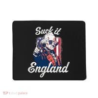 Suck It England Funny George Washington USA Flag 4th of July Mousepad thumb 0