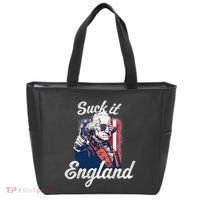 Suck It England Funny George Washington USA Flag 4th of July Tote Bag thumb 0