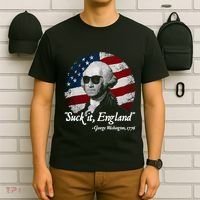 Suck It England Funny 4th Of July George Washington 1776 T-Shirt thumb 6