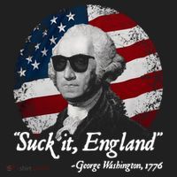 Suck It England Funny 4th Of July George Washington 1776 Beanie thumb 2