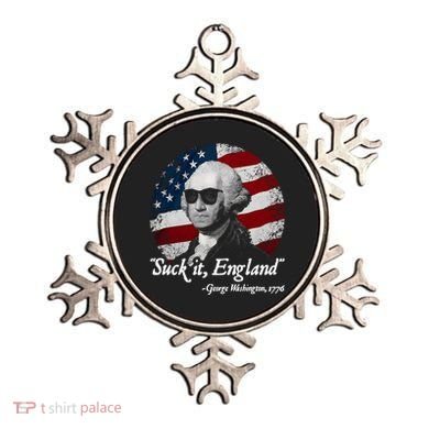 Suck It England Funny 4th Of July George Washington 1776 Ornament