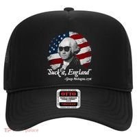 Suck It England Funny 4th Of July George Washington 1776 Hat thumb 0