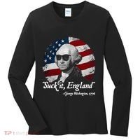 Suck It England Funny 4th Of July George Washington 1776 Women's Long Sleeve Shirt thumb 0
