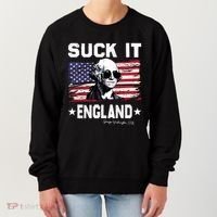 Suck It England Funny 4th Of July George Washington 1776 Women's Sweatshirt thumb 0