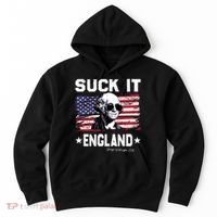Suck It England Funny 4th Of July George Washington 1776 Hoodie thumb 0