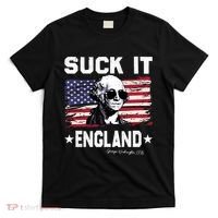 Suck It England Funny 4th Of July George Washington 1776 T-Shirt thumb 0