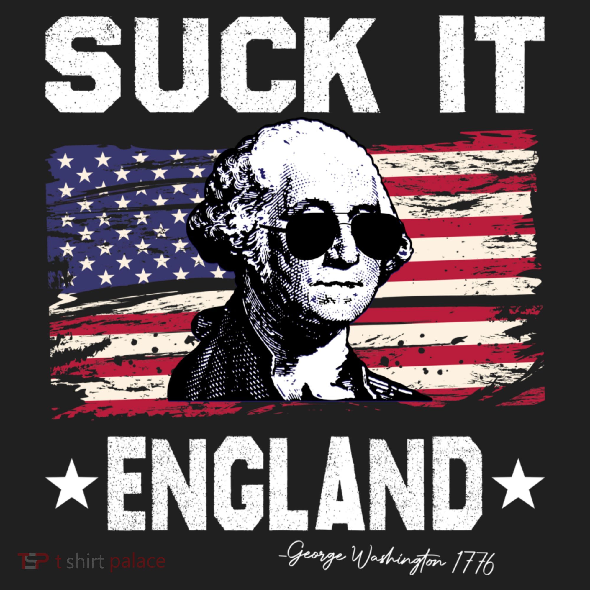 Suck It England Funny 4th Of July George Washington 1776 11oz C Handle Ceramic Mug