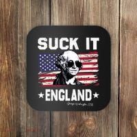 Suck It England Funny 4th Of July George Washington 1776 Coaster thumb 0