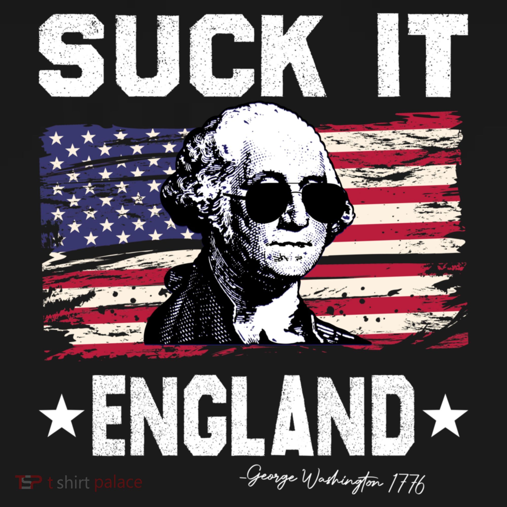 Suck It England Funny 4th Of July George Washington 1776 Mousepad