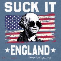 Suck It England Funny 4th Of July George Washington 1776 Garment-Dyed Sweatshirt thumb 2
