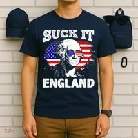 Suck It England Funny 4th Of July Flag Patriotic T-Shirt thumb 6