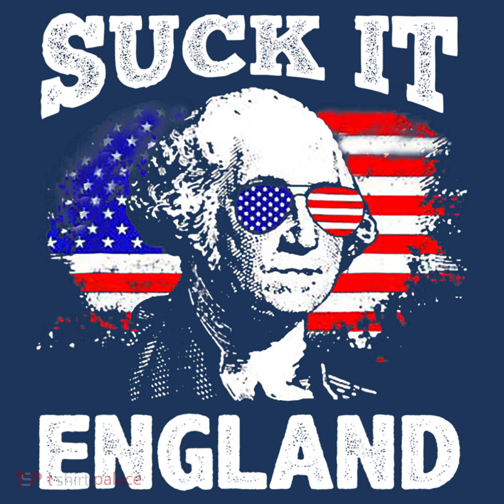 Suck It England Funny 4th Of July Flag Patriotic Coaster