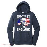 Suck It England Funny 4th Of July Flag Patriotic Women's Hoodie thumb 0
