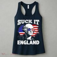 Suck It England Funny 4th Of July Flag Patriotic Women's Tank Top thumb 3