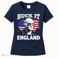 Suck It England Funny 4th Of July Flag Patriotic Women's T-Shirt thumb 0