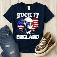 Suck It England Funny 4th Of July Flag Patriotic Women's T-Shirt thumb 3