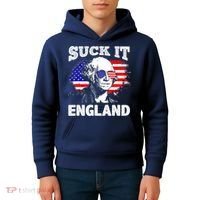 Suck It England Funny 4th Of July Flag Patriotic Kids Hoodie thumb 4