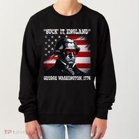Suck It England 4th of July Funny George Washington 1776 Women's Sweatshirt thumb 0
