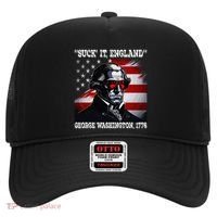 Suck It England 4th of July Funny George Washington 1776 Hat thumb 0