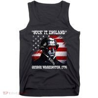 Suck It England 4th of July Funny George Washington 1776 Tank Top thumb 0