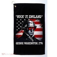 Suck It England 4th of July Funny George Washington 1776 Golf Towel thumb 0