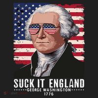 Suck It England Funny 4th Of July George Washington 1776 Women's Sweatshirt thumb 2