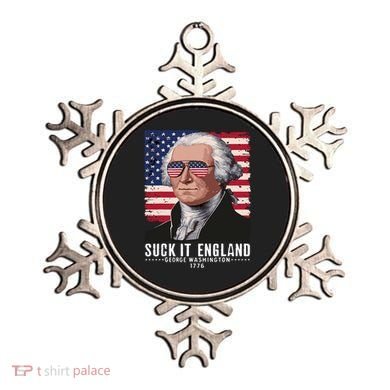 Suck It England Funny 4th Of July George Washington 1776 Ornament