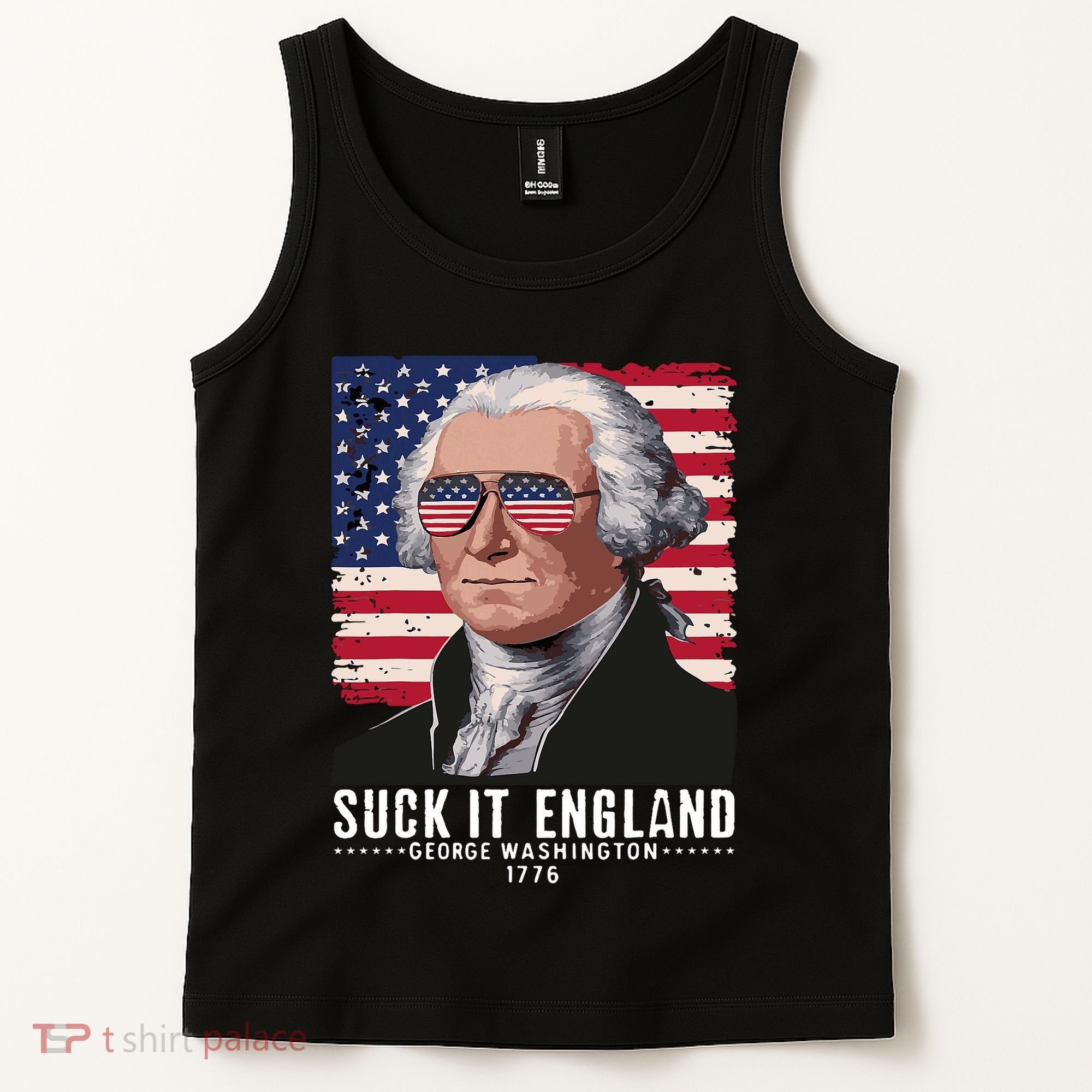 Suck It England Funny 4th Of July George Washington 1776 Tank Top