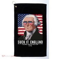 Suck It England Funny 4th Of July George Washington 1776 Golf Towel thumb 0