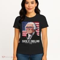 Suck It England Funny 4th Of July George Washington 1776 Women's T-Shirt thumb 4