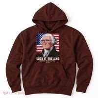 Suck It England Funny 4th Of July George Washington 1776 Hoodie thumb 0