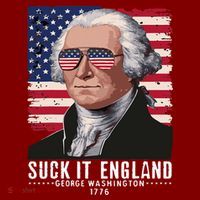 Suck It England Funny 4th Of July George Washington 1776 Hoodie thumb 2