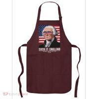 Suck It England Funny 4th Of July George Washington 1776 Apron thumb 0