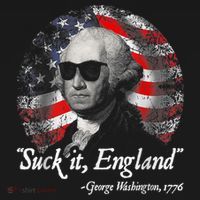 Suck It England Funny 4th Of July George Washington 1776 Ornament thumb 1