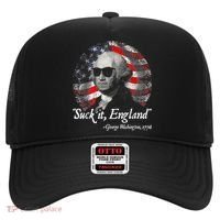 Suck It England Funny 4th Of July George Washington 1776 Hat thumb 0