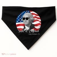 Suck It England George Washing 1776 Funny USA-Made Doggie Bandana thumb 0