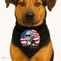 Suck It England George Washing 1776 Funny USA-Made Doggie Bandana thumb 1